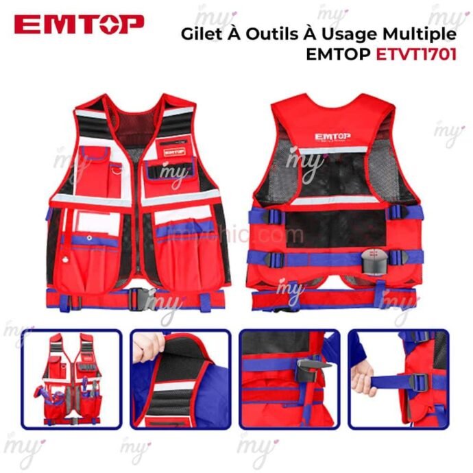 ⁦سترة أدوات متعددة الاستخدام لجميع الاحتياجات EMTOP⁩ - الصورة ⁦4⁩