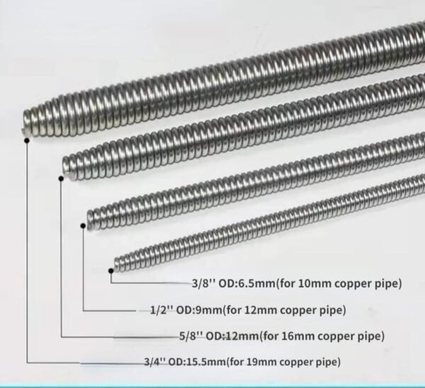 Kit RESSORT CINTREUSE  INTERIEUR  3/4 5/8 1/2 3/8
75cm