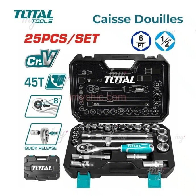 Caisse a outil total 25 pcs