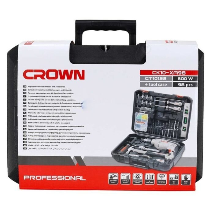 Kit perceuse 98 pcs CROWN