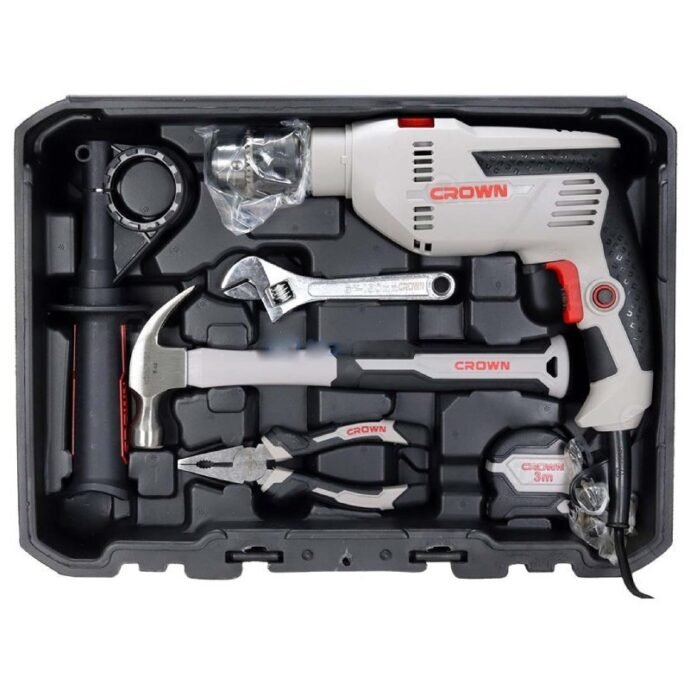 ⁦Kit perceuse 98 pcs CROWN⁩ - الصورة ⁦3⁩