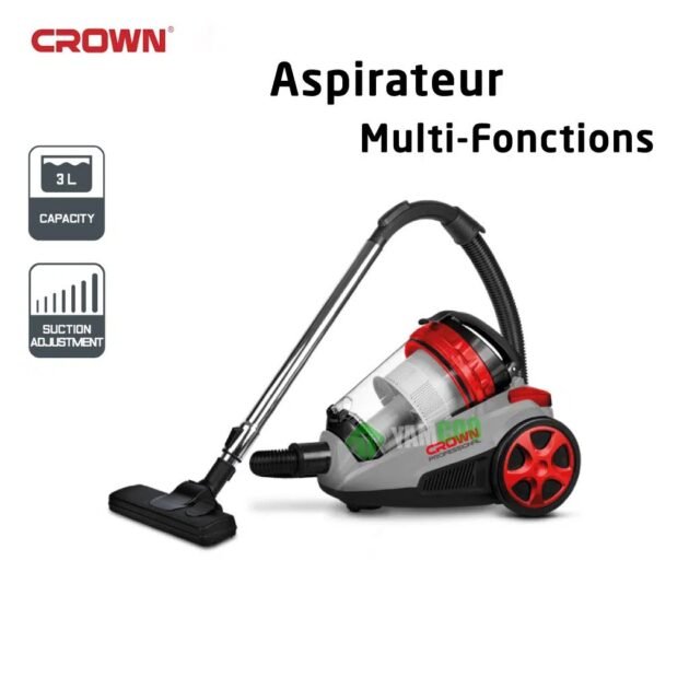 Aspirateur 3L 1800 W CROWN مكنسة كهربائية أصلية كراون 3 لتر