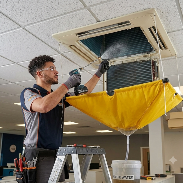 Housse de nettoyage pour climatiseur central